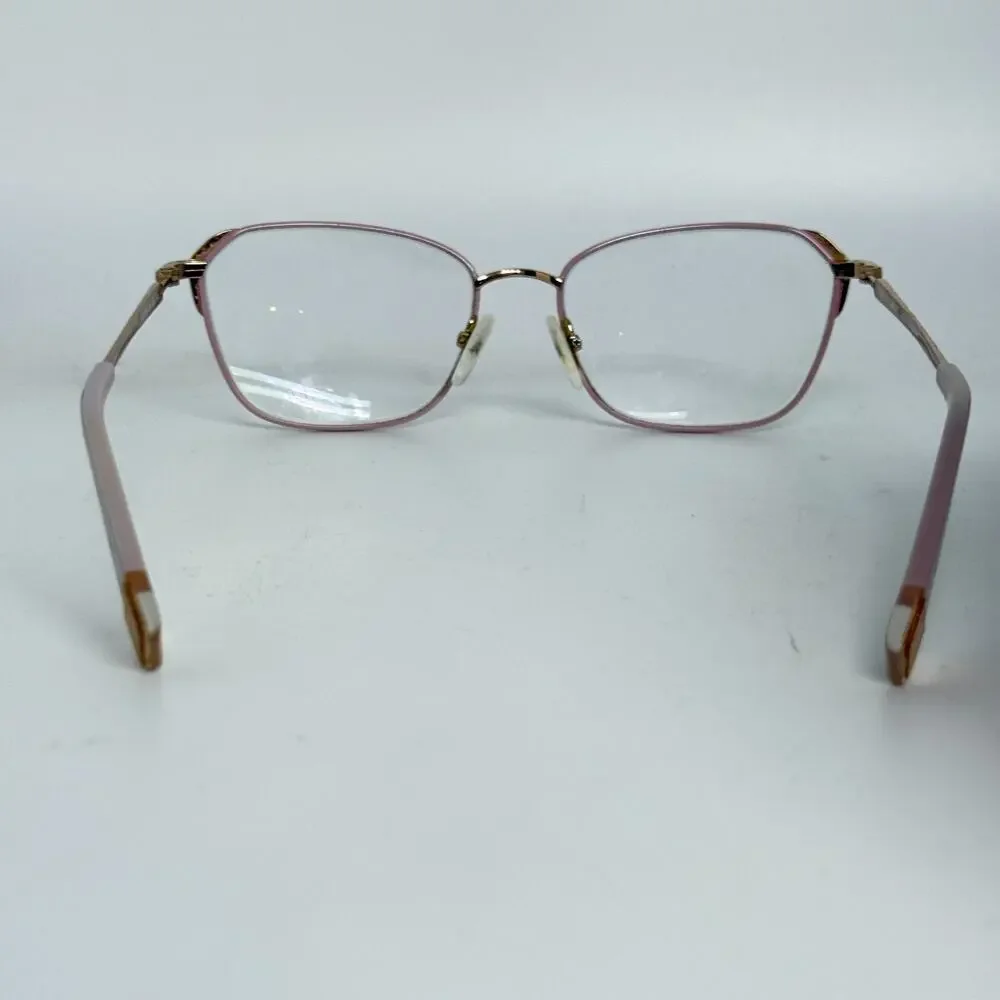 Furla Eyeglasses, Frames Only, VFU553K 0323, 53-16-140,‎ Metal, Pink/Gold H18107